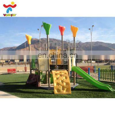 Plastic Children Slide Playsets Outdoor Playground Toys Amusement Park Equipment of Forest Theme