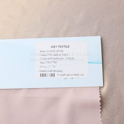 New Fashion Hot Selling Gilt Chiffon 100% Polyester Chiffon Fabric photo-2