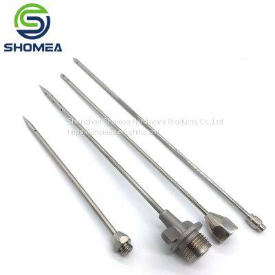 Shomea Customized  Food Grade 304/ 316  Stainless steel Marinade needle with side hole