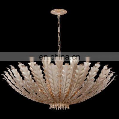 Custom brass metal luxury LED chandelier   hotel guest room villa bedroom living room room decoration lighting gold chandelier