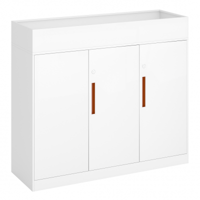Three door planter cabinet