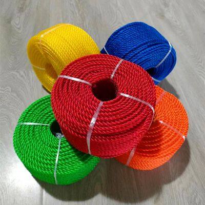 2MM 4MM 6MM 8MM 100Yard Yellow Green Twisted PE PP Fishing Boat Plastic Twine Rope