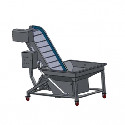 Производственная линия для мойки корнеплодов с помощью воздушных пузырьков в потоке воздуха. Оборудование для очистки и обработки фруктовых ломтиков, кубиков фруктов и корнеплодов.