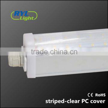 Aluminum Body pc Cover Triproof Dali Dimming Led Linear Light for Underground Car Parking photo-2