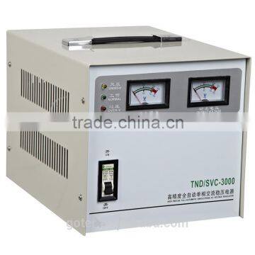 3000VA Single Phase SVC AC servo motor voltage stabilizer /regulator AVR