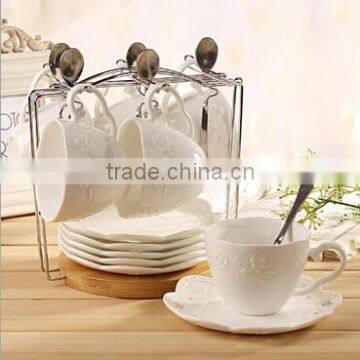Peacock Coffee Cup Set