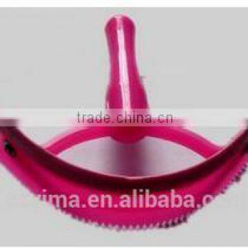 plastic horse sweat scraper with comb for cleaning