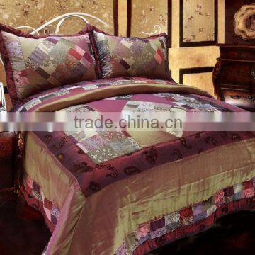 7Pcs Patchwork Polyester Comforter Set photo-3