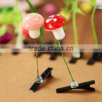 2015 Fashion Green Head Plants Grass Bean Sprout Flower Hairpin photo-2