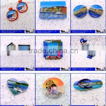 Realistic Custom Tourist Souvenir 3D Resin Fridge Magnets Heart Shape photo-5