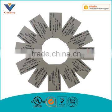 Custom Product Explanation Explanation Certificate Coated Paper Tag Labels photo-2