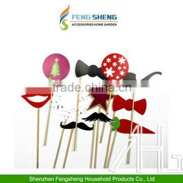 17pcs Christmas On A Stick Photo Booth Props XMAS Wedding Party Birthday Fun