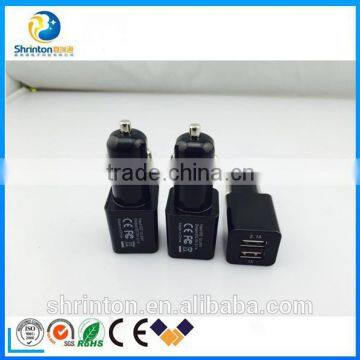 5V 2.1A/ 3.1A OEM Colorful 2 port usb car charger for Mobile Phone 2 port usb car charger