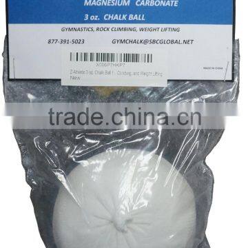 Gym Chalk Ball 2 oz for Gymnastics Crossfit Weightlifting, climbing chalk ball