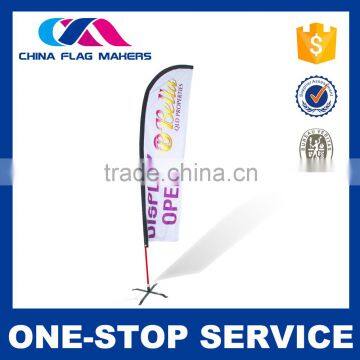 High Quality Direct Factory Price Modern Style Oem Service Knife Shape Beach Flag