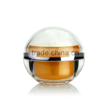 Popular Pearl White ball shape cream jar YSN3105