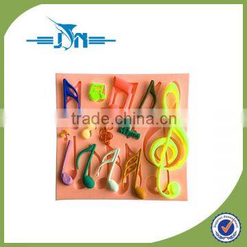 3D Musical Note Silicone Cake Mold Wedding Bread Baking Tool Soap Chocolate Mold photo-3