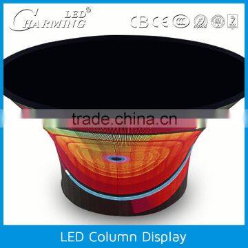 multiple size special shape flexible indoor led column display
