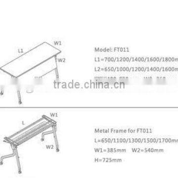 Folding Table for Training Room With Modern Design Leg Frame photo-2