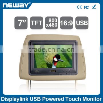 7" resistive Touch Screen Industrial Monitor LED Backlight LCD car monitor