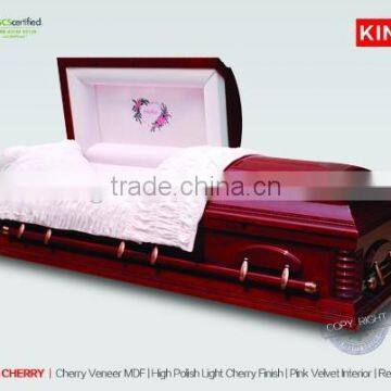 FEMALE ESTHER CHERRY tranquil products china wood ataudes and casket