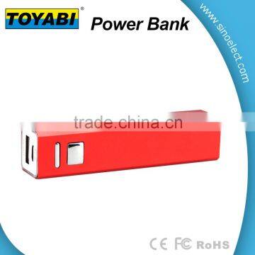 Mini 2600mah Lipstick-sized High Capacity Portable Charger External Battery Power Bank With Built In ON OFF Key photo-2