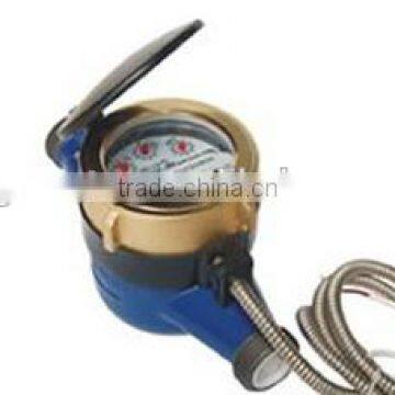 2015 DN15-25mm direct reaing remote rotary vane wet type water meter (brass material)