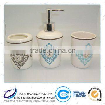 Pupular Dolomite Ceramic Bathroom Sets