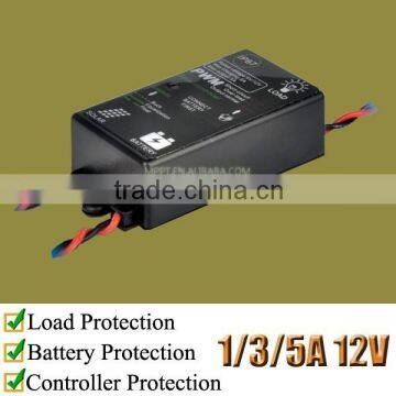 5A solar voltage controller, 12V, SC1205, with MOSFET charge and discharge protection