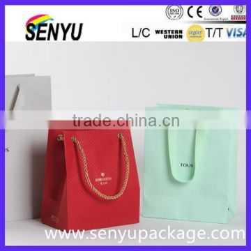 2015 new design customized gift bag for shop supermarket package