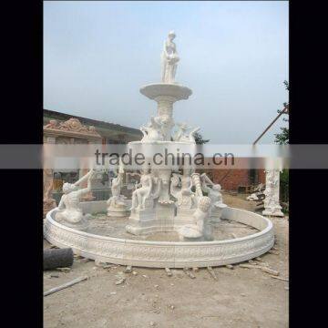 Marble fountain stone statue