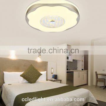 2016 new design round flat ceiling led light aluminum frame acrylic cover