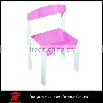 Pink and white color hot sell kid school student chair