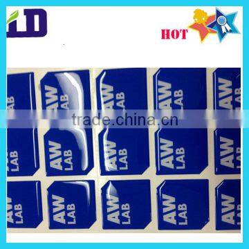 custom metal logo stickers with strong adhesive