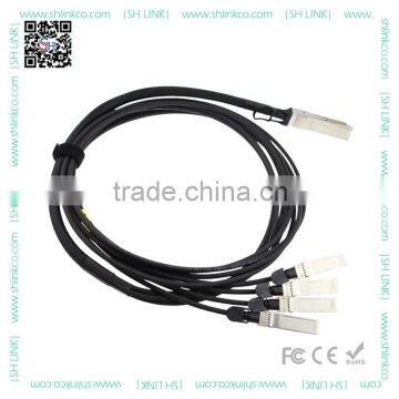 High Performance DAC Compatible 40G QSFP to SFP+ Direct Attach Cable photo-3