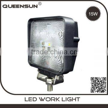 Best gold supplier waterproof auto parts flood 10-30v offroad tractor 15w led work light