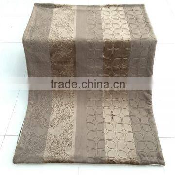 new design polyester embossed flannel sherpa blanket