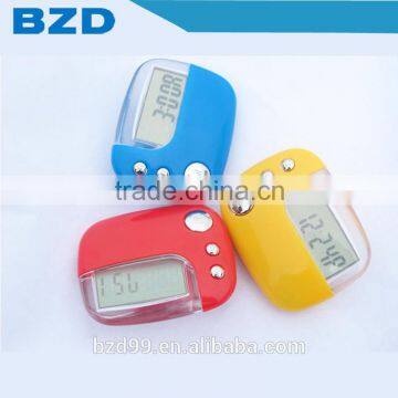 Promotion Multi-functional Step Distance Calorie Counter Pedometer Step Waking with 12/24 Time System Clock