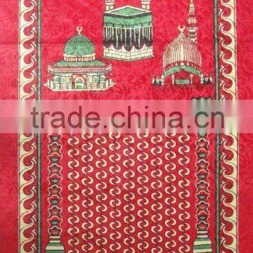 Muslim jacquard woven polyester prayer rug