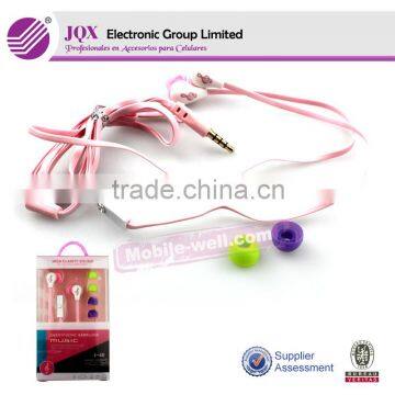 Hot sales cheap colorful earphone for mobile phone