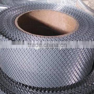 Expanded metal mesh strips production line for making air filters