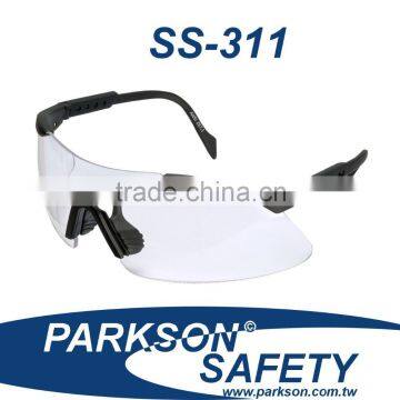 Economic Comfortable One Piece Semi-frameless Safety Glasses with ANSI Z87.1 SS-311