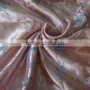 yarn dyed Nylon poly satin brocade fabric