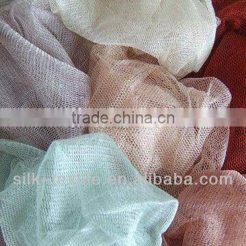 100%silk tulle fabric