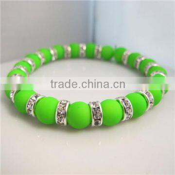 2014 New Hotsale! Women Bracelets Bangles 8mm Neon Infinity Cheap Bracelet!120pcs mix order. RBB014