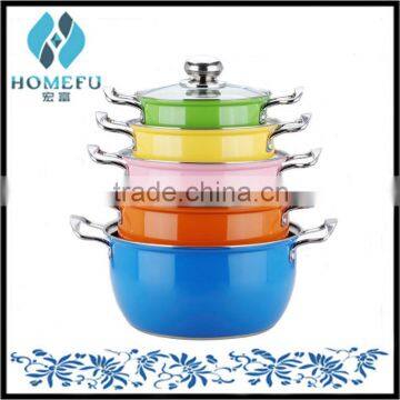 10pcs stainless steel color kitchen accessories cooking pot sets as seen on tv                        
                                                Quality Choice