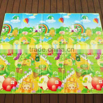 Colorful printing soft portable foldable beach mat children crawl mat