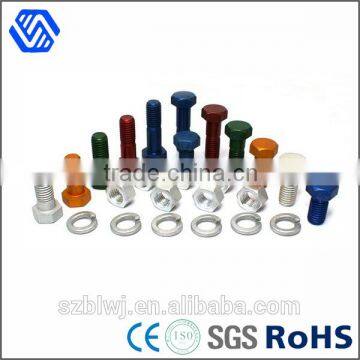 High Quality Promotion Price Anodized Aluminum Hex Screws with Color