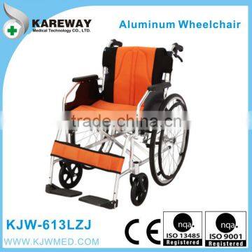 Lightweight aluminum manual folding handicapped wheelchair                        
                                                Quality Choice