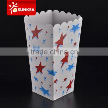 Disposable custom printed popcorn bucket